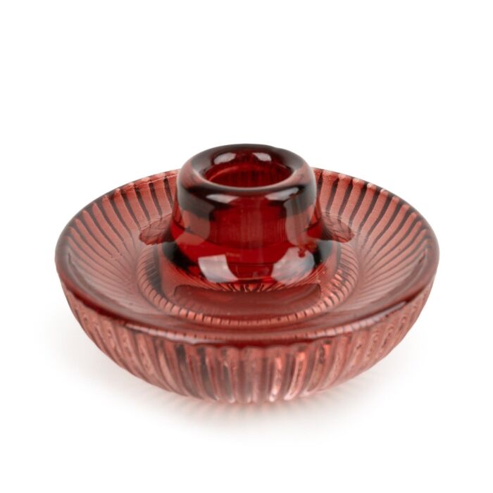 Candlelight Dual Candleholder - Red